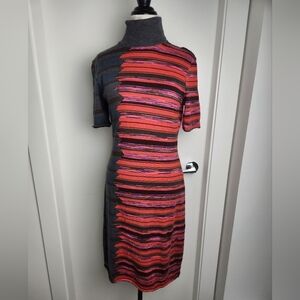 Vintage Missoni Striped Wool Knit Dress